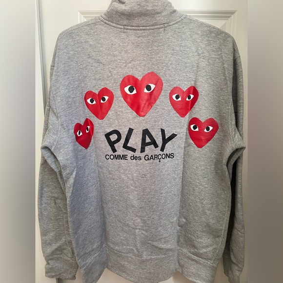 CDG Play sweatshirt coat. Size L. - Picture 2 of 2